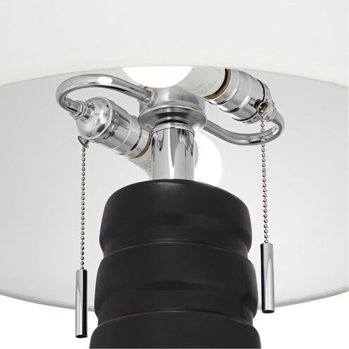 Matinee 31 inch 75.00 watt Black Table Lamp Portable Light, KI Essentials