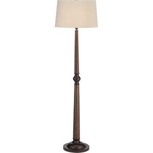 Arden 65 inch 150 watt Walnut Floor Lamp Portable Light