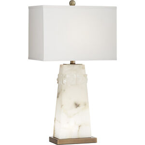 Beaumont 27 inch 100 watt White Table Lamp Portable Light, with Nightlight