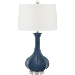 Bluesteel 27 inch 100.00 watt Regatta Blue Table Lamp Portable Light