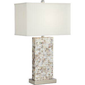 Mother of Pearl 29 inch 150 watt Mother of Pearl Table Lamp Portable Light