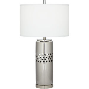Solana 29 inch 150.00 watt Chrome or Silver Table Lamp Portable Light
