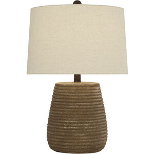 Sandstone 23 inch 150.00 watt Vintage Bronze Table Lamp Portable Light