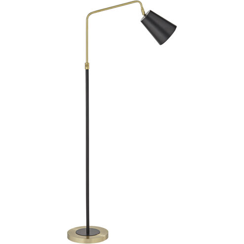 Zella 56.5 inch 100.00 watt Black Floor Lamp Portable Light