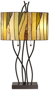 Oak Vine 31 inch 200 watt Bronze Table Lamp Portable Light