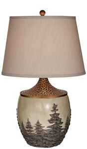 Great Forest 30 inch 150 watt Antique Copper Table Lamp Portable Light