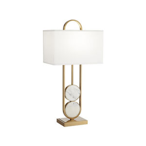 Eleanor 32 inch 100.00 watt Warm Gold Table Lamp Portable Light, with USB Port