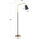Zella 56.5 inch 100.00 watt Black Floor Lamp Portable Light