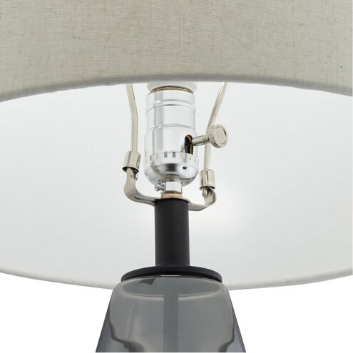 Rodin 32 inch 150.00 watt Smoke Grey Table Lamp Portable Light