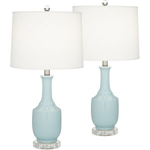 Maeve 27 inch 150.00 watt Icy Blue Table Lamps Portable Light, Set of 2