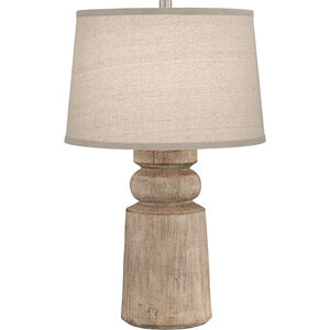 Totem 28 inch 100.00 watt Natural Wood Tones Table Lamp Portable Light