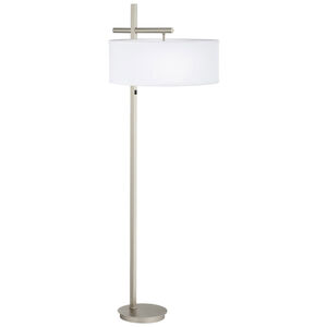 Ellington 62 inch 100.00 watt Satin Nickel Plated Floor Lamp Portable Light