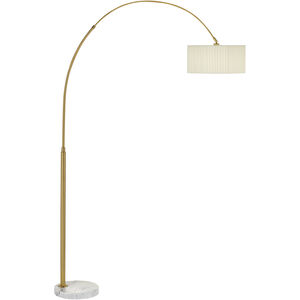Adelena 92 inch 150.00 watt Matte Antique Brass Arc Floor Lamp Portable Light