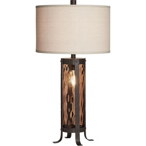 Ashford 31 inch 100.00 watt Amber Table Lamp Portable Light, with Nightlight